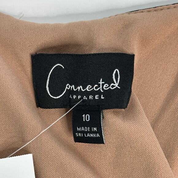 NWD Connected Apparel Black Chiffon Sleeveless Midi Dress Formal Womens Size 10 - Picture 8 of 12